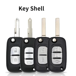 2/3 Buttons Folding Filp Remote Car Key Shell Case for Renault Fluence Clio Megane Kangoo Modus Auto Key NE73 / VA2