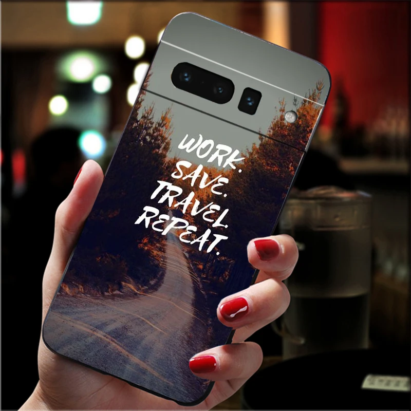 Funda de teléfono para Google Pixel 10 Pro XL 9 Pro XL 9A 8 7 6 Pro Pixel 8A 7A 6A Pixel 8 7 6 5 viajes montaña bosque mar playa citas