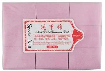 أدوات تزيين الأظافر، مناديل قطنية 100%، مناديل أظافر خالية من الوبر، مزيل طلاء جل بالأشعة فوق البنفسجية، مناديل أظافر، مسح جل مانيكير للحمام