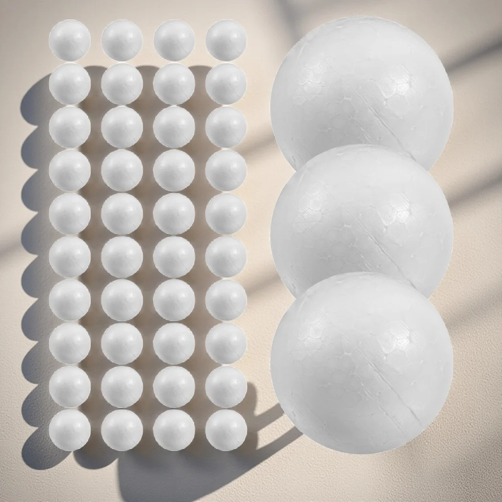 

100 Pcs Cuttable Foam Balls Basteln Styroporbaelle Sanded Heimdeko Styroporkugeln Filzen