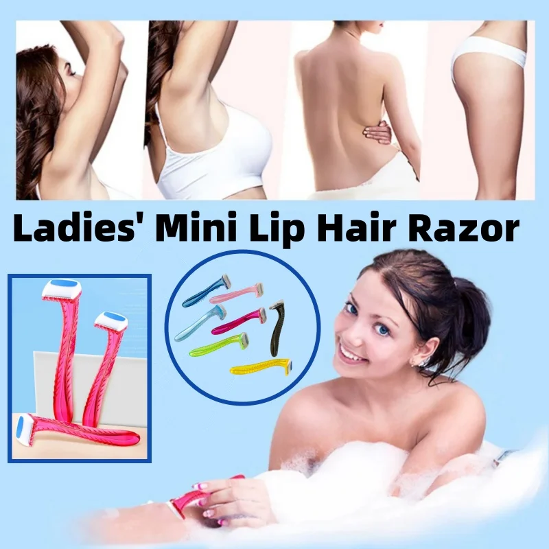 

YS00015- -Ladies' Mini Lip Hair Razor, Body Hair Shaver for Armpits, Legs， Manual Underarm Razor for Women, Bikini Razor