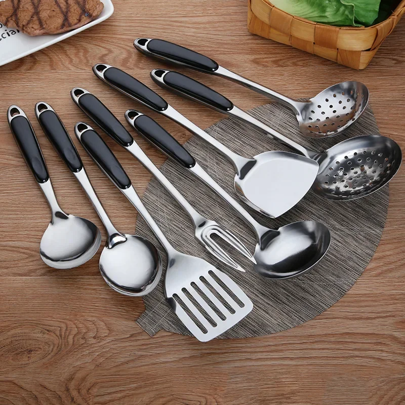 Kitchen Utensils  Stainless Steel Spatula Soup Spoon Shovel Thickened Anti-scalding Rice Spoon Frying Shovel Utensils Kitchen