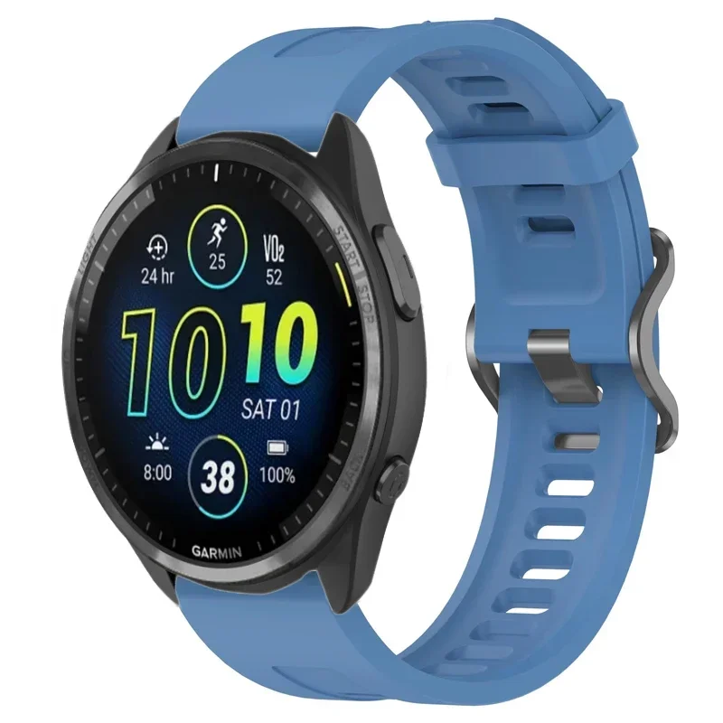 Cinturino in silicone morbido da 22 mm per Garmin Venu 3/2 Vivoactive 4 Sport cinturino leggero traspirante per Garmin 965 955 255 265 Band