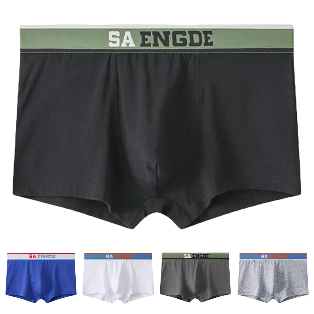 

Breathable Trunks Cotton Boxer Shorts Everyday Use 95 Cotton Material Lightweight Design For Leisure Activities