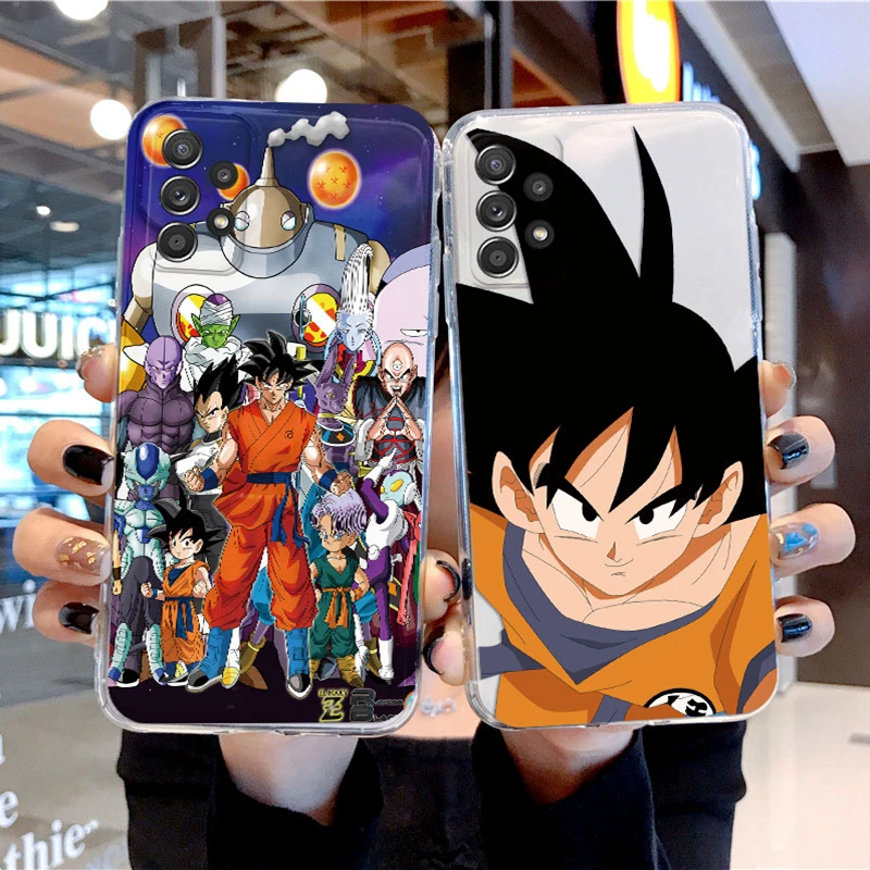 For Samsung Galaxy A52 A52S Camera Protect Soft Cover Silicone Anime D-Dragon Balls Goku Phone Case Funda For Samsung A 52 Coque