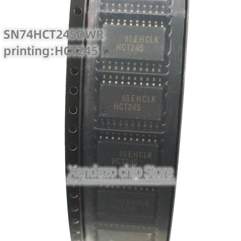 10pcs/lot SN74HCT245DWR Silk screen printing HCT245 7.2mm Broad body SOP-20 Triple state output eight bus transceiver chip