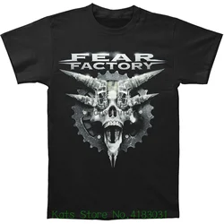 Fear Factory Men'S Legacy T-Shirt Black Tshirt Men Black Short Sleeve Cotton Hip Hop T-Shirt Print Tee Shirts