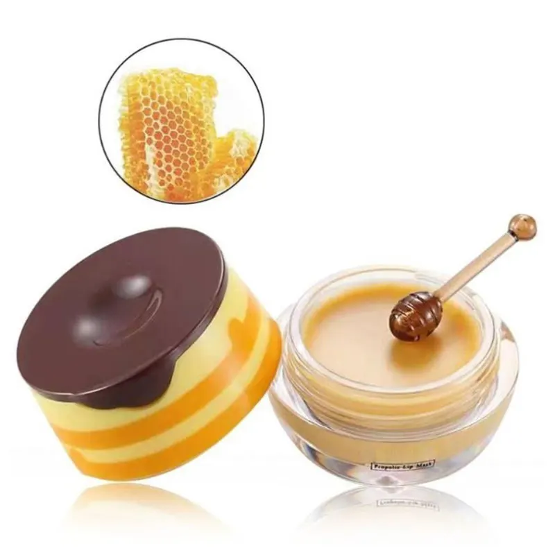 Bear Honey Lip Balm Cute Honey Jar Sleeping Lip Mask Moisturizing Moisturizing