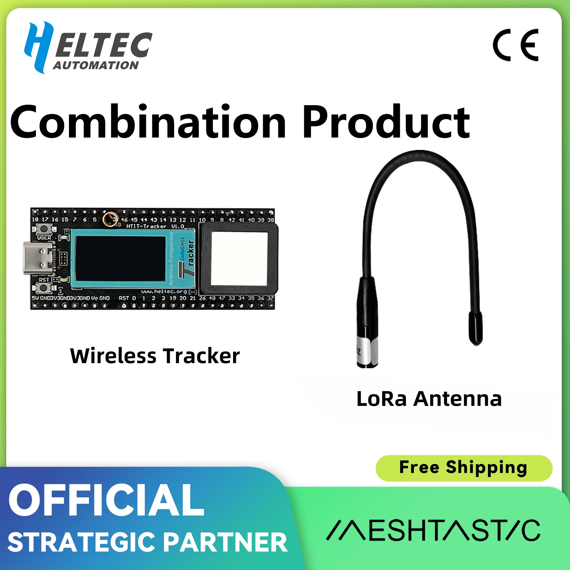 

Heltec Meshtastic ESP32 LoRa Network Wireless Tracker Wi-Fi Bluetooth GPS tracker And LoRa Gateway Antenna 868 915MHZ