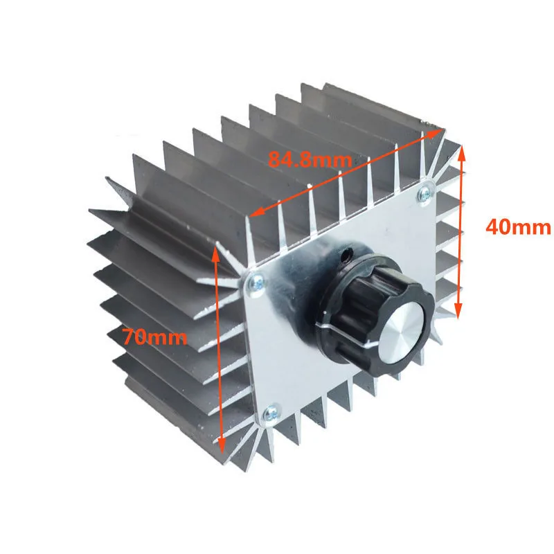 1 ~ 20 Stuks Hoog Vermogen Elektronische Spanningsregelaar 5000W 220V Met Shell Thyristor Spanningsregelaar Thermosta Dimmen