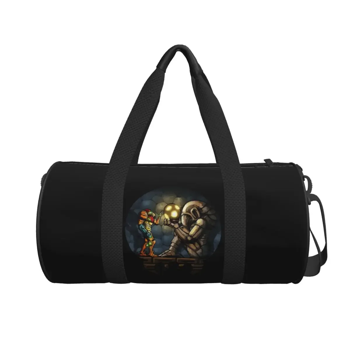 

The First Chozo Metroid Samus Aran Large Duffle Gym Bag Waterproof Duffle Travel Bags Handbags Fitness bag