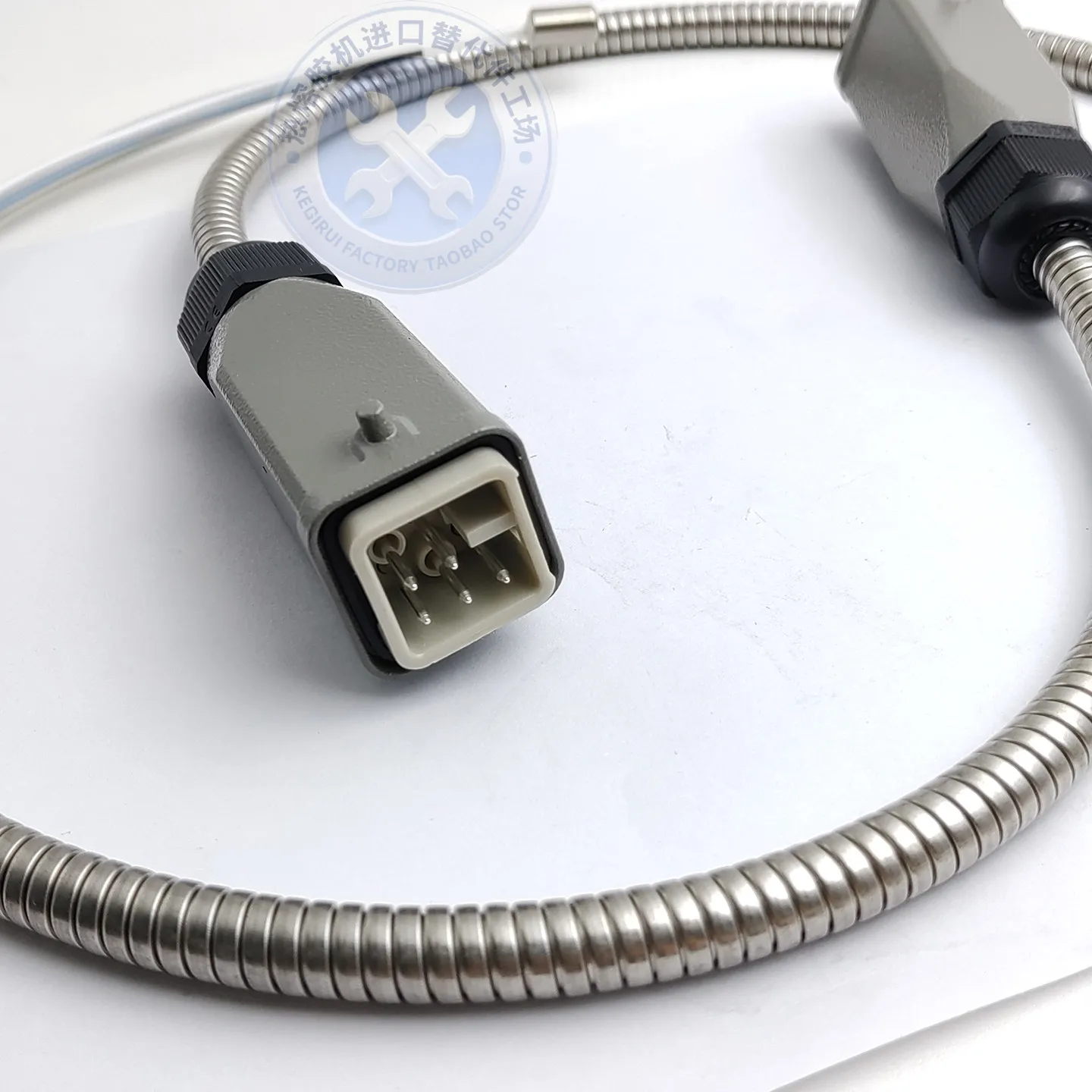 Robatech hot melt glue gun wiring harness 128127 glue spray valve/gun wiring harness plug replacement part, made in China.