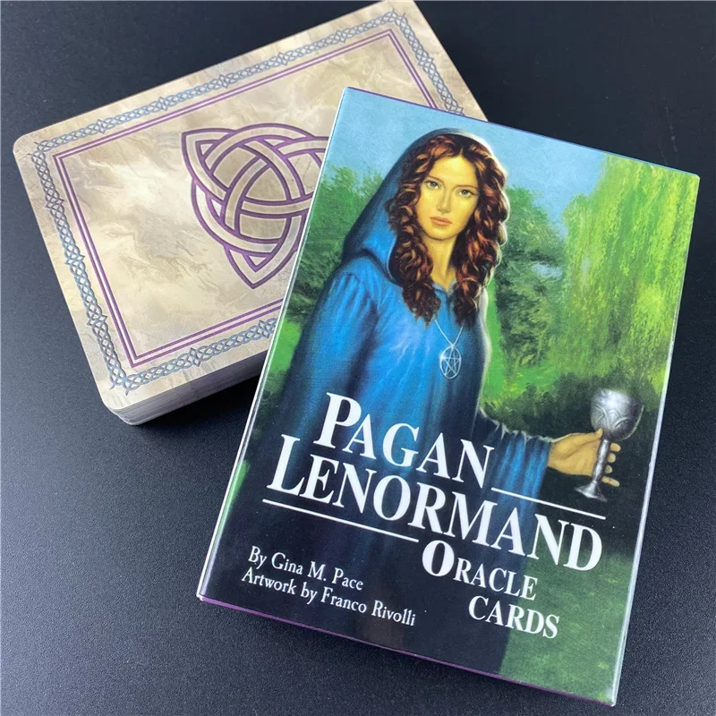 Pagan Lenormand Oracle Cards Full English Classic Board Games Imaginative Oracle Divination Fat Game Tarot Cards With PDF