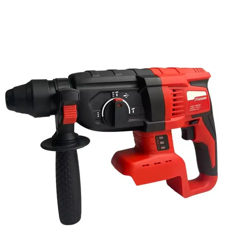 Heavy-Duty 220V Rotary Hammer Drill Lightweight Brushless Demolition Hammer Electric Cordless For DIY For Demolition Work