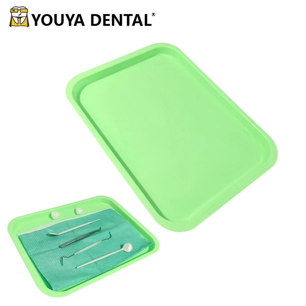 

1Pcs Dental Plain Plastic Trays Flat Instrument Tray Dental Tools Materials Autoclave For Dentistry Clinic Supplies tool