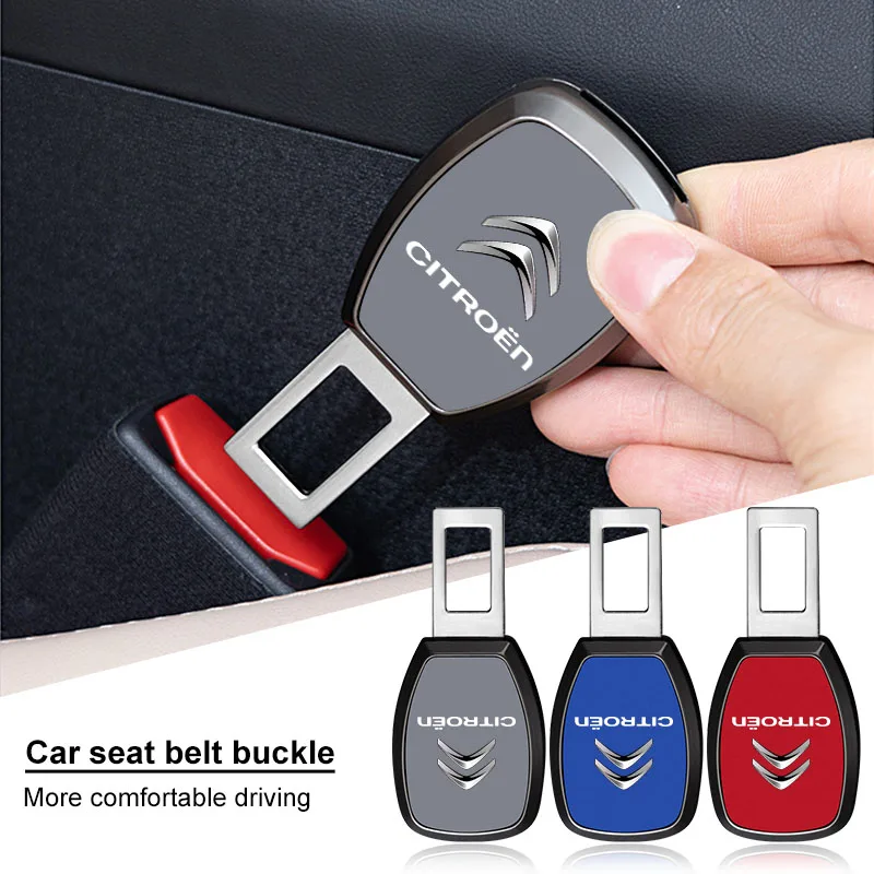 مشبك حزام الأمان الداخلي للسيارة بزر واحد لإطلاق موسع المقبس لسيتروين بيرلينجو بيكاس C2 C3 C4 C5 X7