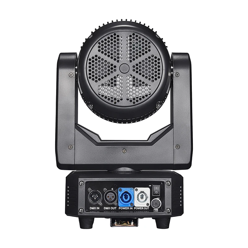 7x40W Mini Bee Eye Moving Head Light with LED Strip 500W DMX512 Sound Auto CTO Zoom 4.5-45 Stage Light for Disco Party