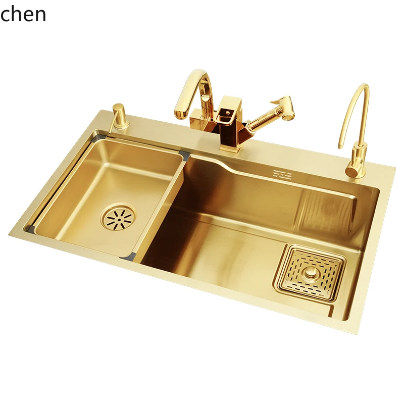 HXL 304 Stainless Steel Multi-Functional Under-Sink Basin Kitchen Vegetable Washing Basin Dishwashing Sink