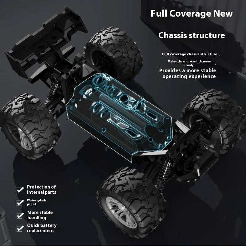 

KF15 1:16 4WD High Speed RC Monster Truck 2.4G Remote Control Car Off Road Climbing Crawler Vehicle Racing Drift Toy