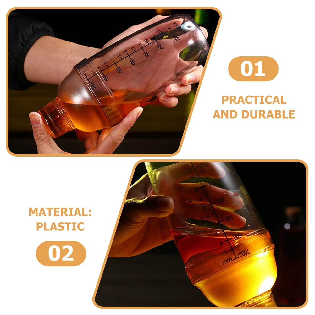 

1Set Cocktail Shaker Set Strong Material Multifunctional Hand Shaker for Home Bar Bartenders Milk Tea Cold Drink Mixing Bottle