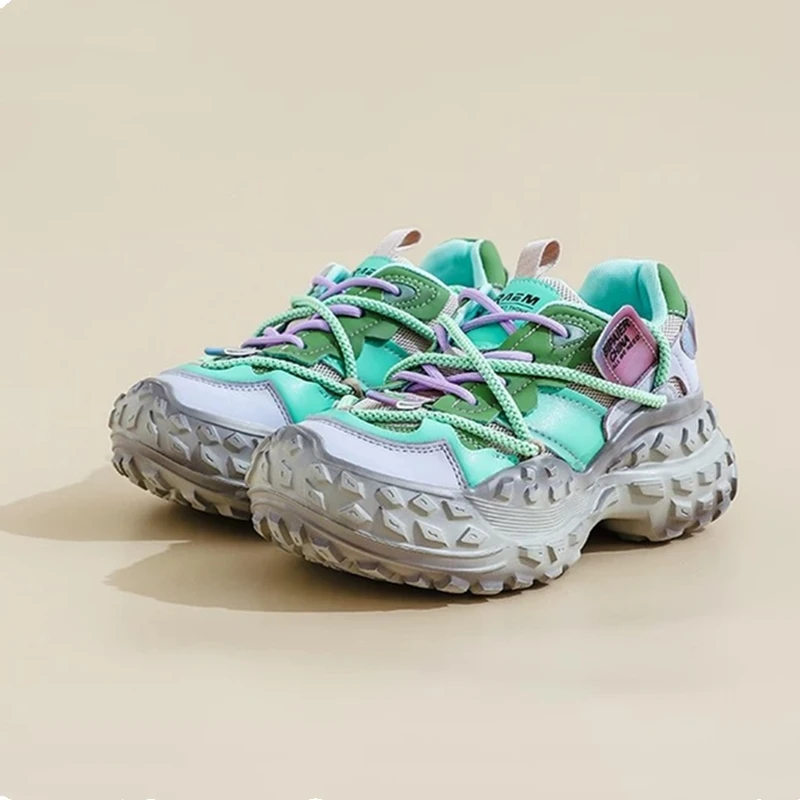 

AIYUQI Women's sneakers Shoe Thick-soled height-increasing casual shoes women Plus-size spring and autumn student shoes frail