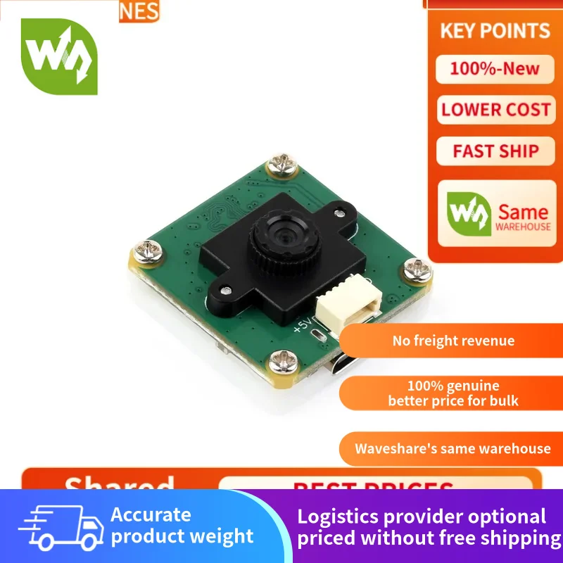 

【Waveshare genuine】- OV9281 1MP Mono USB Camera (A) | 120FPS High Frame Rate, Global Shutter