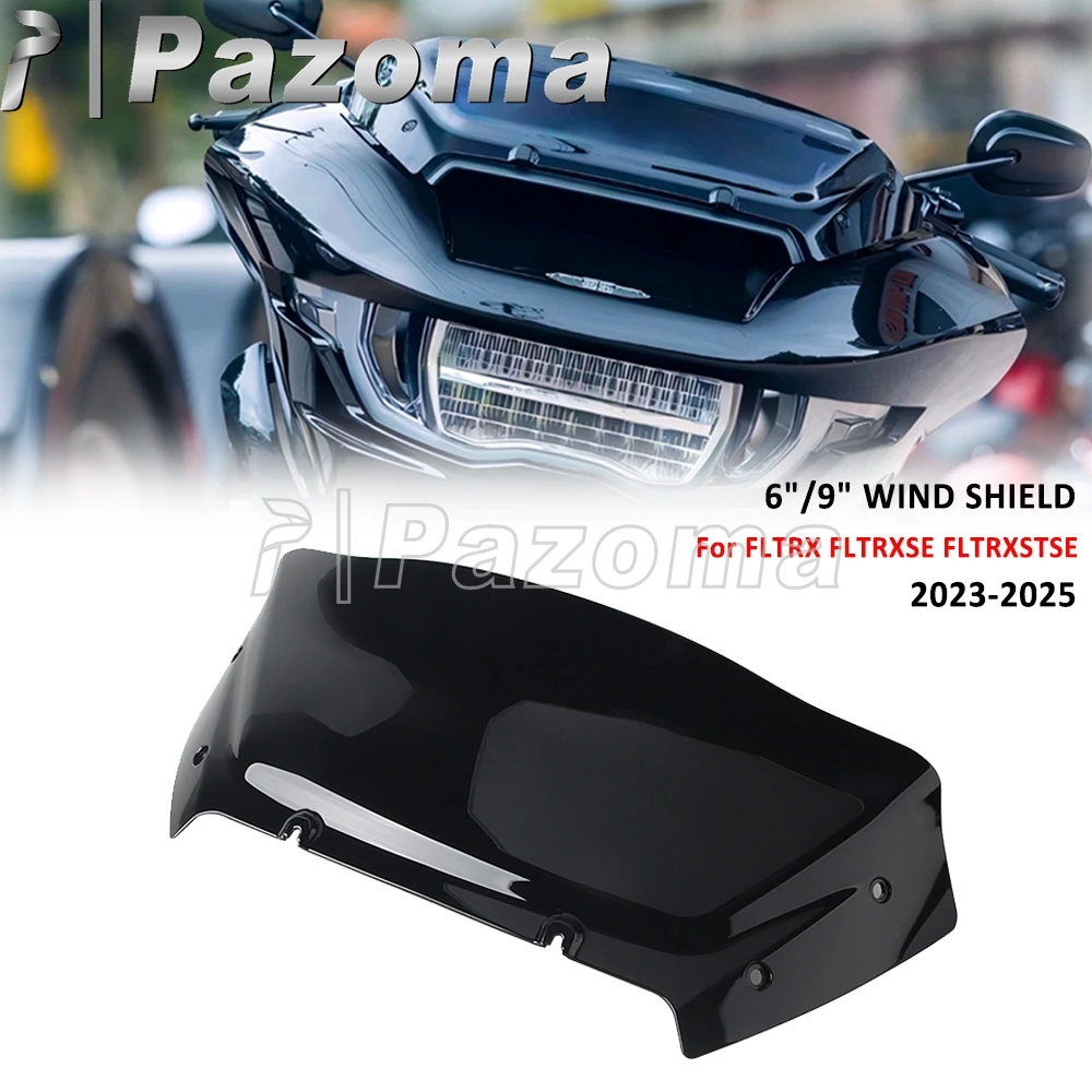 

Дефлектор ветрового стекла мотоцикла, крышка 6 "9", ветрозащитный экран для Harley Touring CVO Road Glide FLTRXSE FLTRXSTSE 121 FLTRX 117