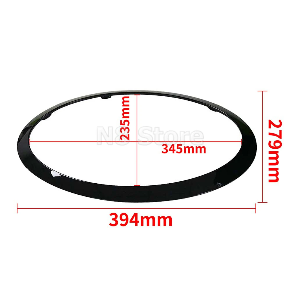 2 sztuki pierścień wykończeniowy reflektora z światło przednie ramą do Mini Cooper F55 F56 F57 51137300631 51137300632 51712355791 51712355798