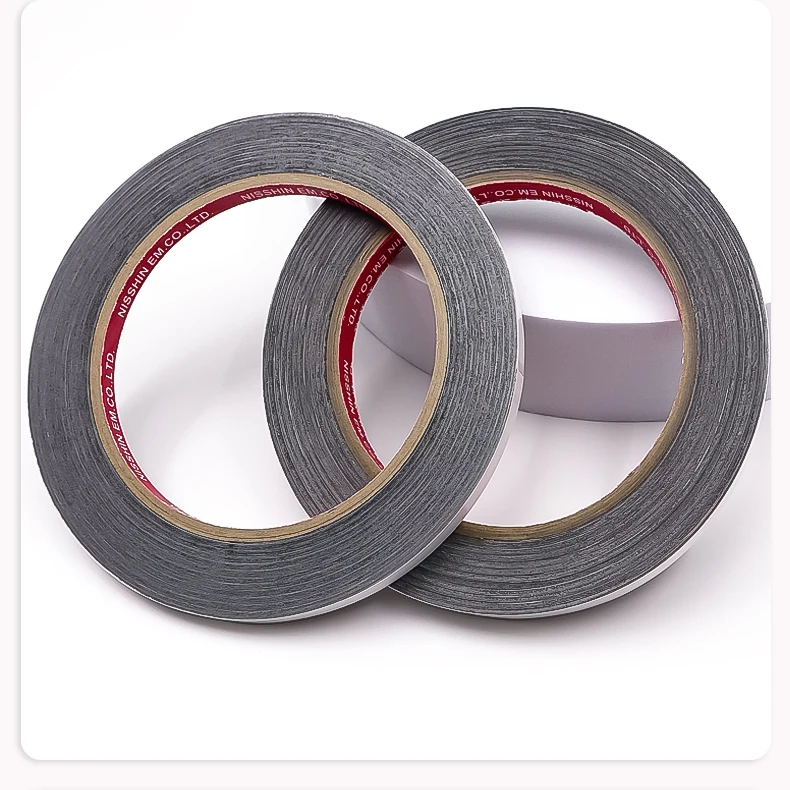 1pcs SEM Conductive Tape 8mm Double-sided Aluminum Based Carbon Conductive Tape Non-woven Fabric Special for Electron Microscopy