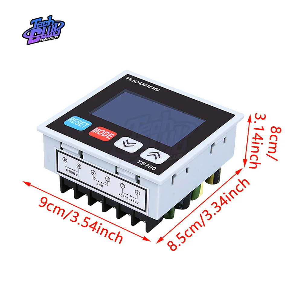 3 In1 LED Temperature Controller Timer Counter Temperature Controller Relay Output Home Supply
