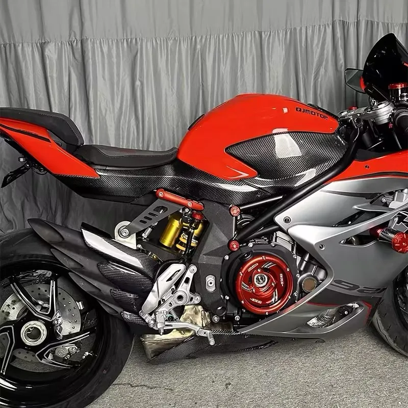 QJMOTOR SRK 921RR Modified Carbon Fiber Seat Side Panel Motorcycle Appearance Upgrade Kit