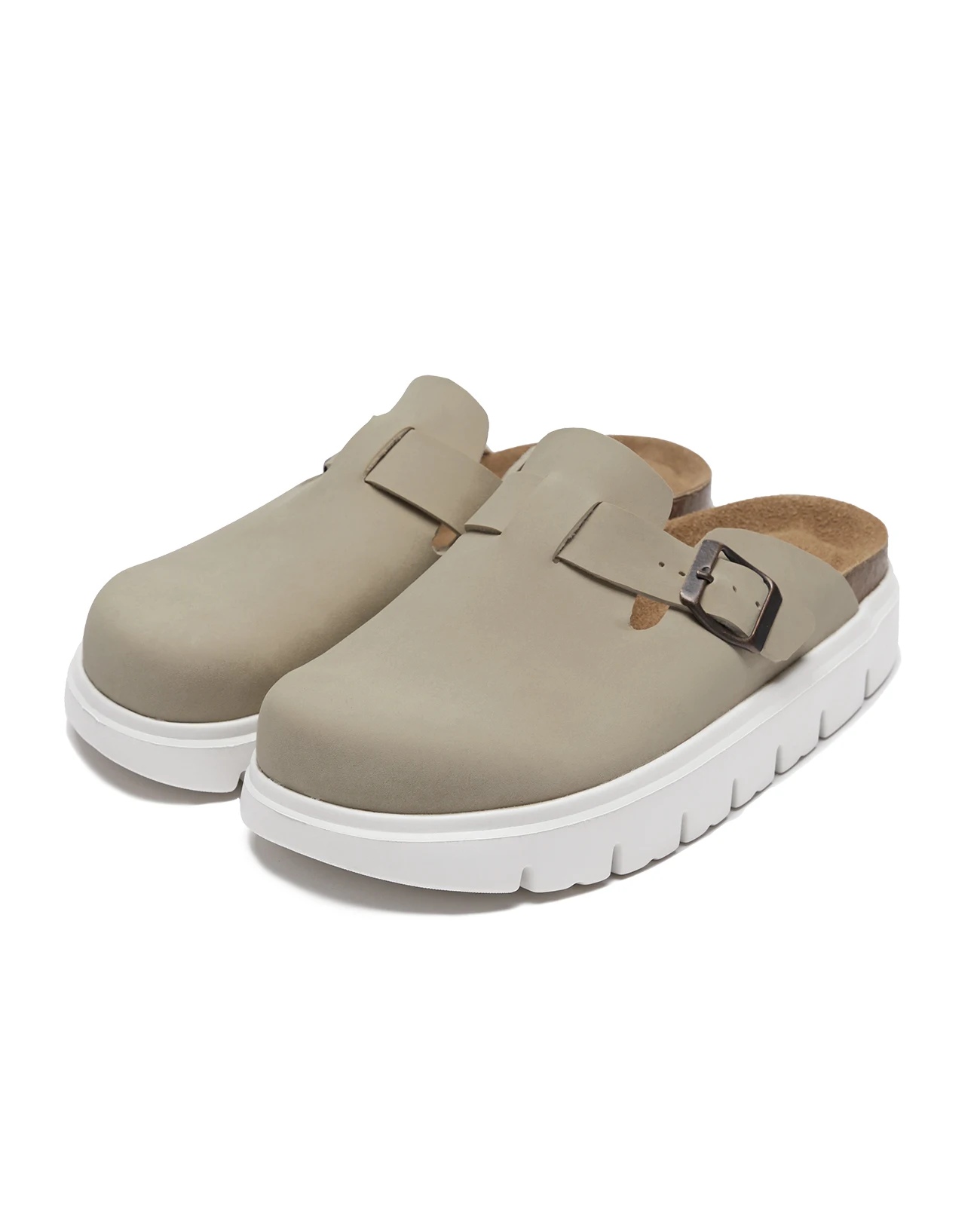 Rockstonecanada Sunday Breeze - Zuecos de Gamuza con 5 Tiras de Velcro