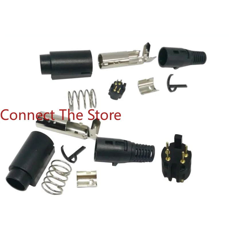 2PCS Supply MINI DIN 4PIN Assembly 8-piece LOCK  Self-locking  Connector Small 4P