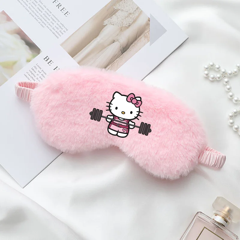 Hello Kitty Sleeping Eye Mask Blinddoek Oogcover Masker Ooglap Reis Naar Huis Ogen Ontspannen Masker Eyeshade Meisjes Kids Volwassen Cadeau