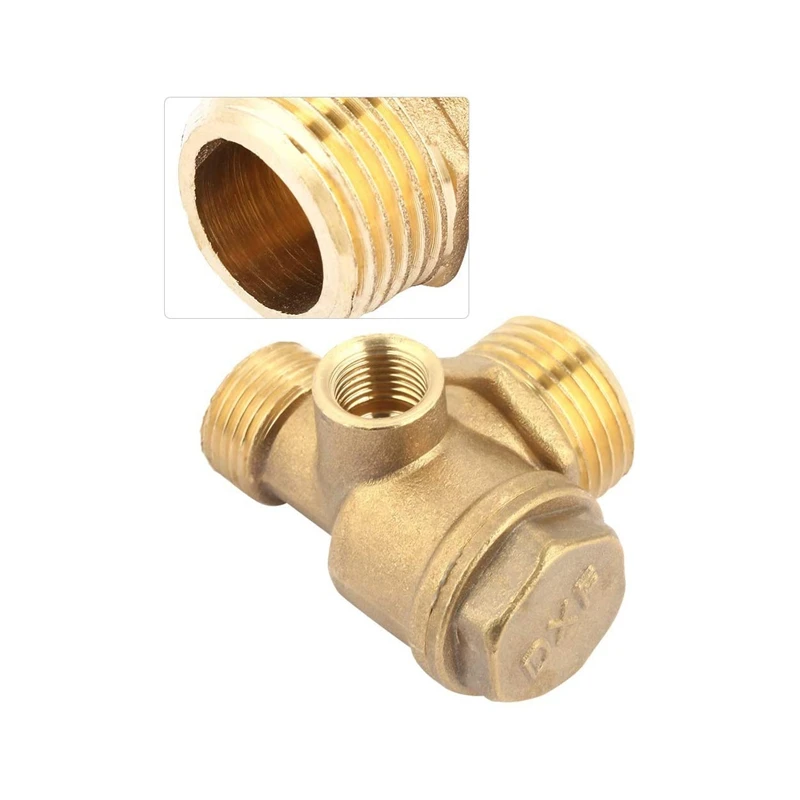 1 Three-Way Air Compressor Check Valve Direct Connection Air Compressor Check Valve,Valve Port: 20Mm 16Mm 10Mm