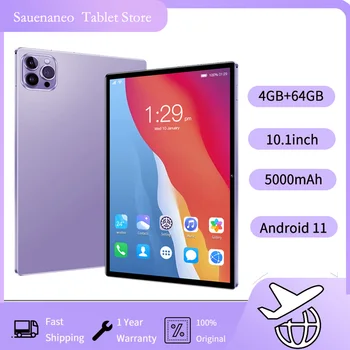 2024 Tablet da 10,1 pollici più venduto con 4 GB di RAM 64 GB di ROM, sistema Android 11 Tablet Song Player Tablet versione globale 5000 mAh