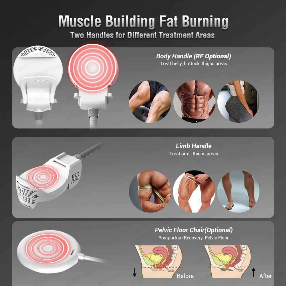 2023 Desktop Fat Burning Ems  Body Sculpting Muscle Stimulator  with US/IT/ZA Plugs for Weight Loss