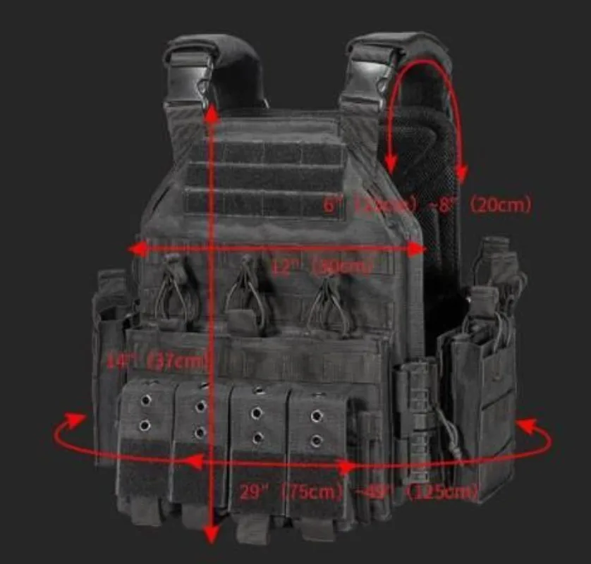 Tacticalbang Outdoor Tactical Vest Hunting Armor Vest 1000D Nylon for Hunting Airsoft  Adjustable Outdoor Training Vest