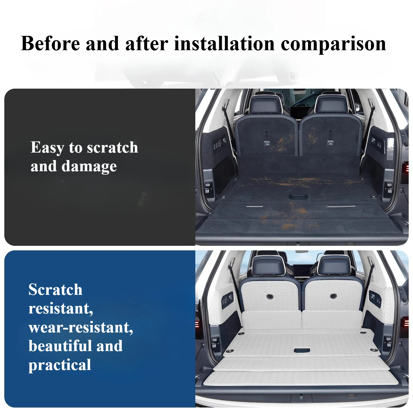 ل Zeekr 9X 2025 2026 كامل المحيطي فرش داخلي للسيارات ثلاثية الأبعاد لينة مقاوم للماء عدم الانزلاق وسادة تعديل السيارة ملحق #4