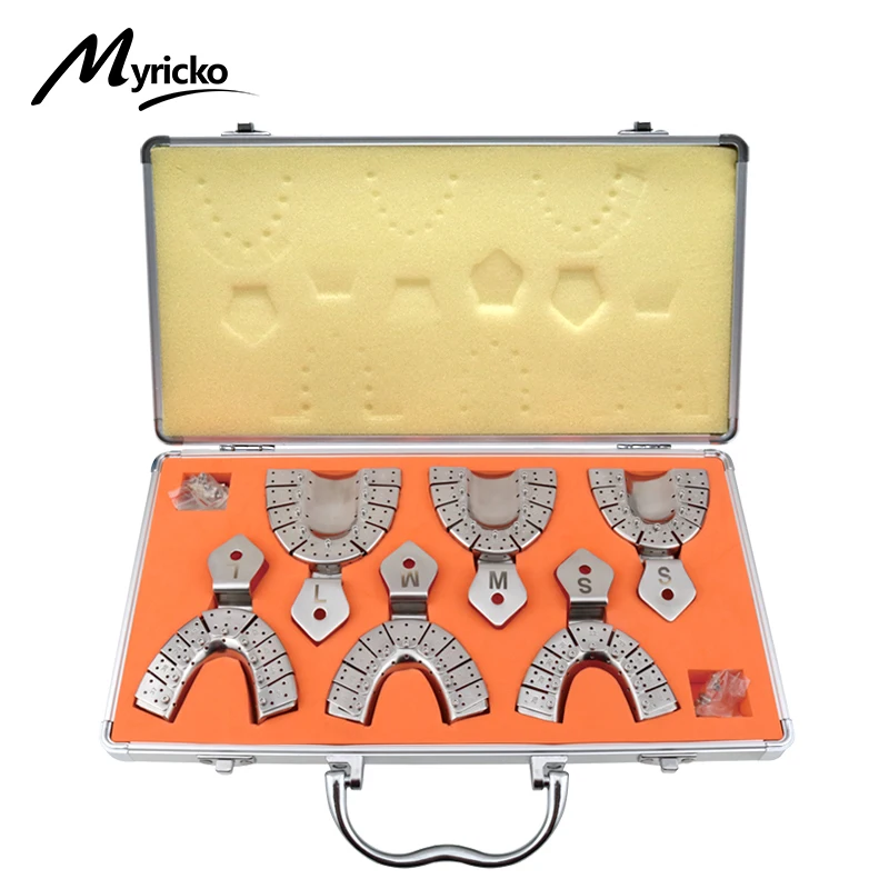 Dental Stainless Steel Teeth Trays Adjustable Tray Autoclavable Equipment Dentist Tools Lab Instruments Adjustable Reusable