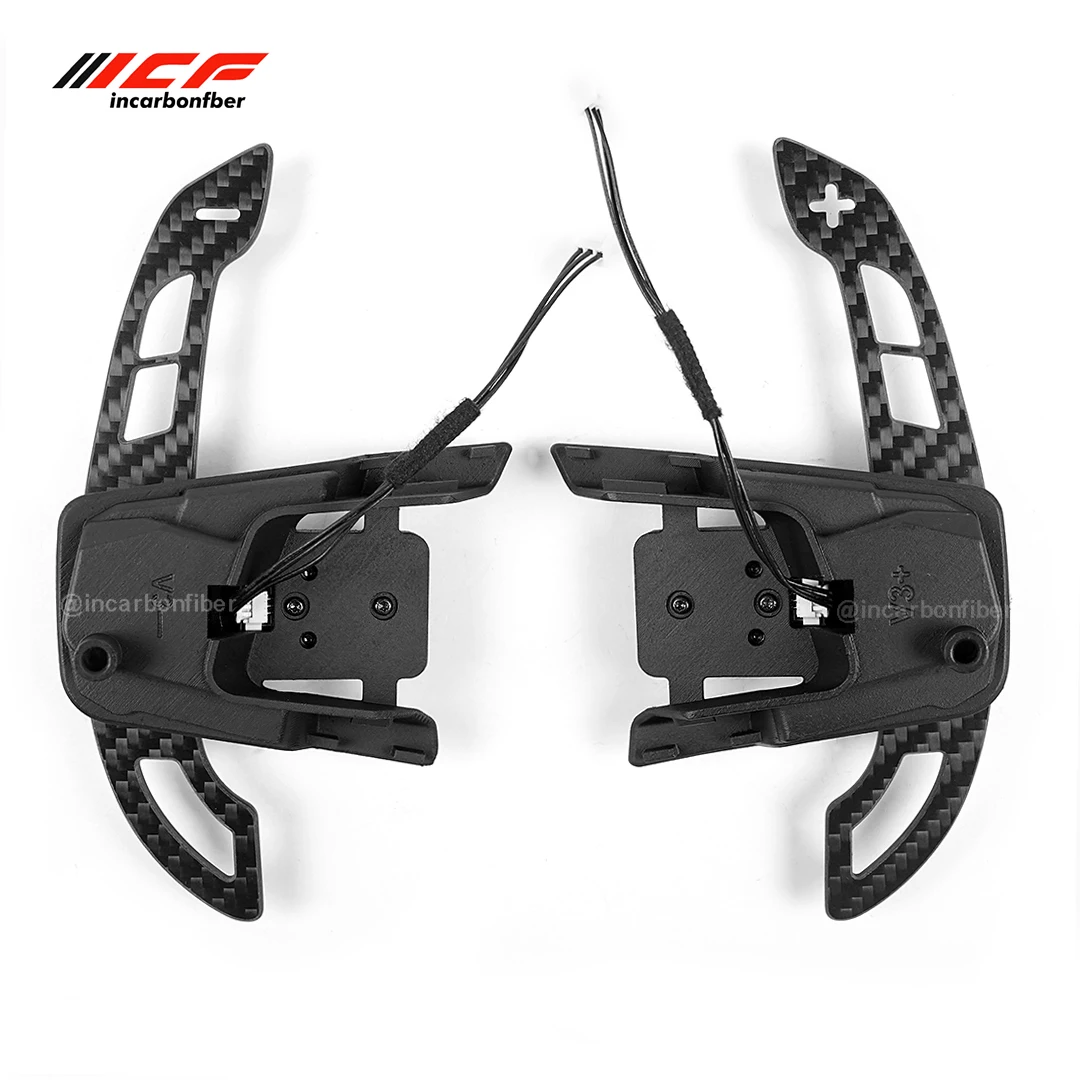 

ICF Carbon Fiber Magnetic Paddle Shifters For Volkswagen VW Golf R MK7 MK7.5 Scirocco Steering Wheel Shift Paddles