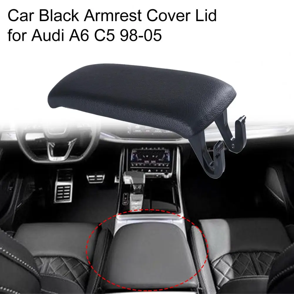 Car Armrest Cover for Audi A6 C5 98-05 Black Lid 4B0864245AG/8E0864245P/4B0864245AL for Audi A6 C5 98-05