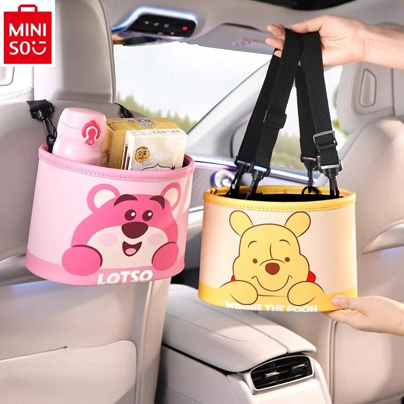 

MINISO Disney car seat back storage bag, women's cartoon Mickey inside the car, between the seats, rear seat storage hanging bag