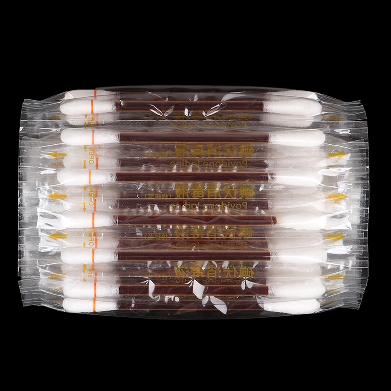 30 قطعة/الحزمة القابل للتصرف الطبية اليود القطن عصا اليود تطهير القطن