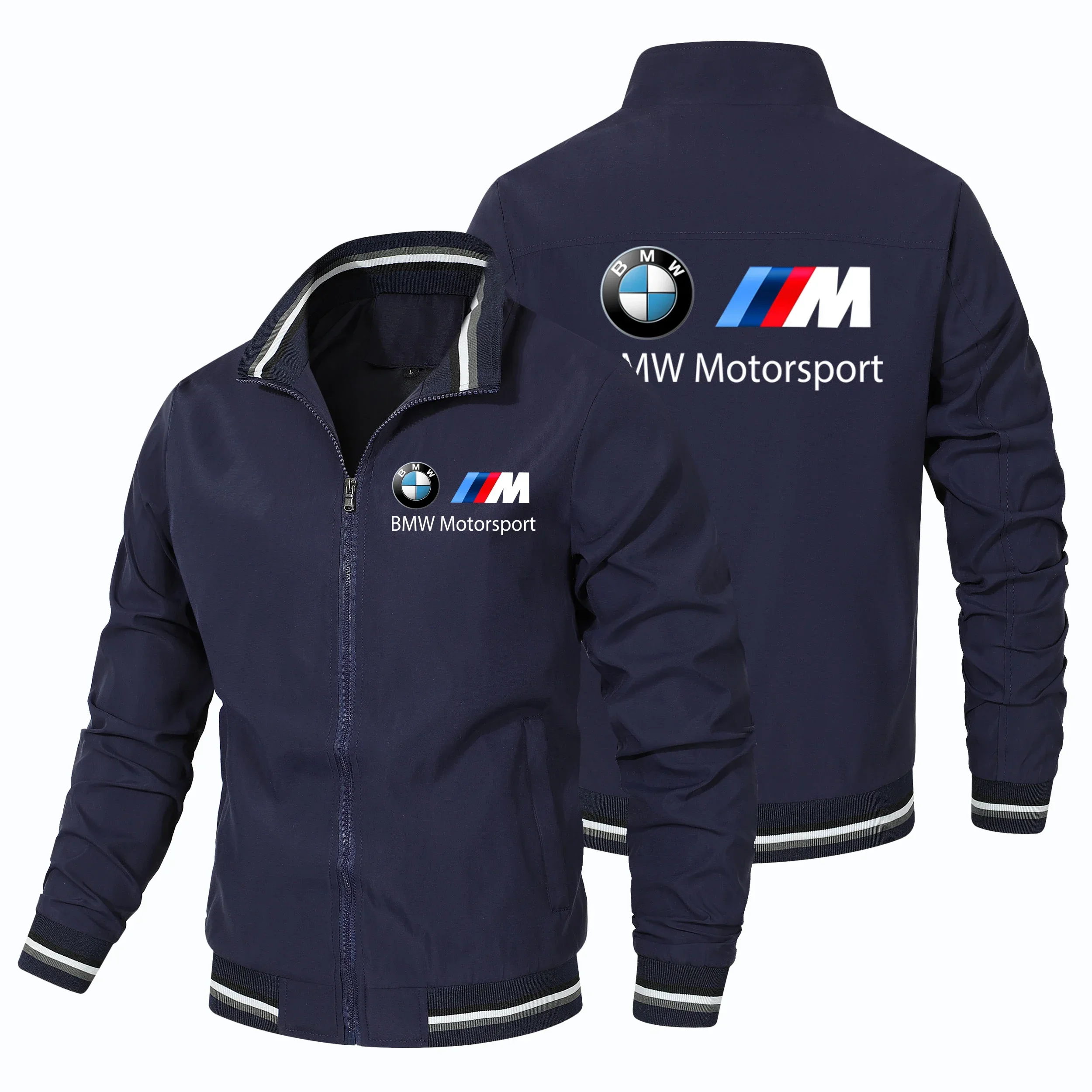 

Мотоциклетный топ на молнии, тонкая куртка BMW, мужская повседневная ветрозащитная куртка, повседневная мужская куртка-пулемет для кемпинга на весну и осень