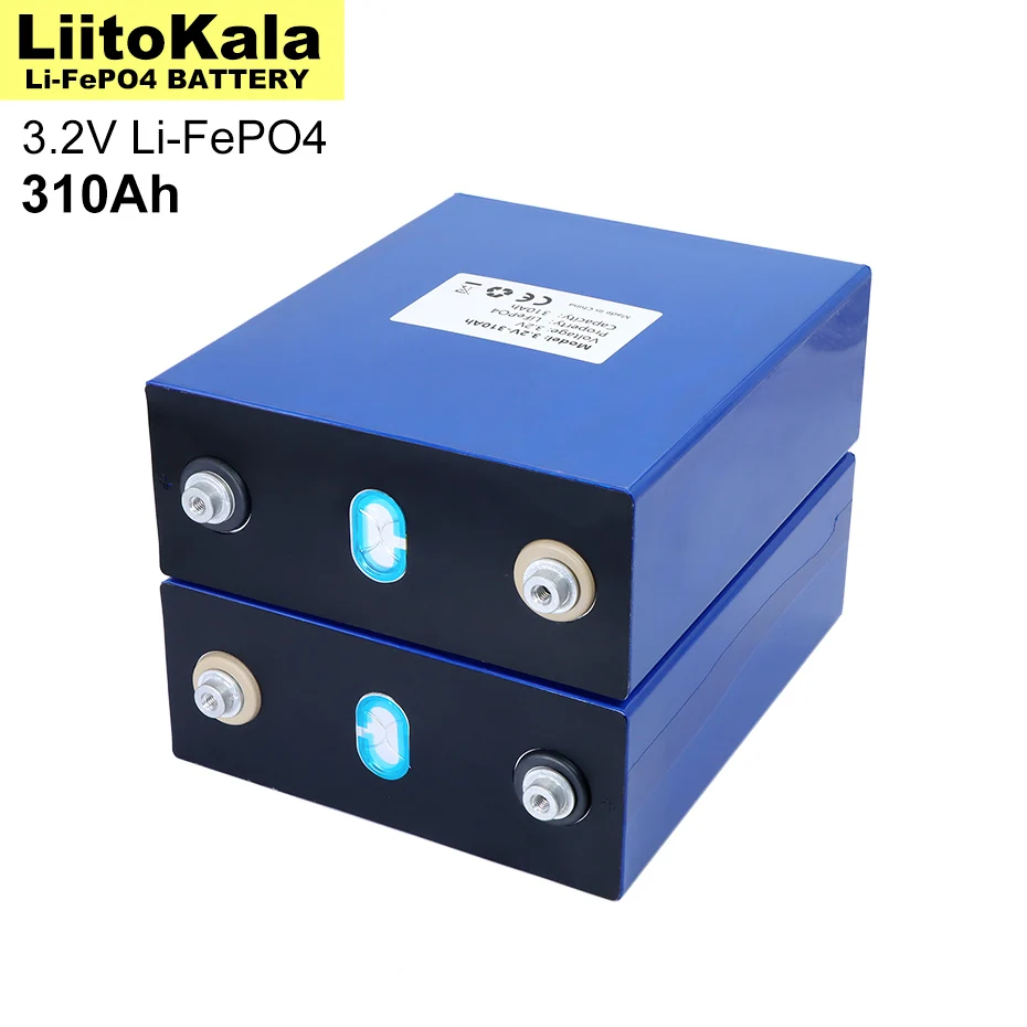 12pcs 3.2V 310Ah Lifepo4 Battery Lithium Iron Phosphate For 12V RV Campers Golf Cart Off-Road Off-grid Solar Wind US/EU Tax Free