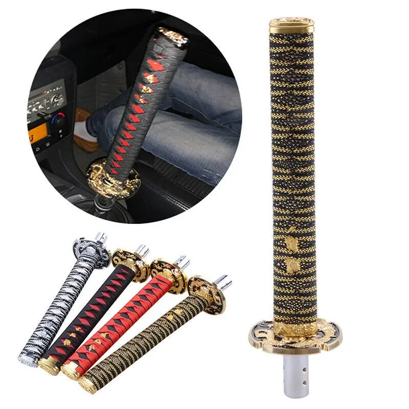 

Car decoration Samurai Sword Shift Knob Shifter Alloy Katana With Adapters Universal 26cm Black/Red/Gold/Silver