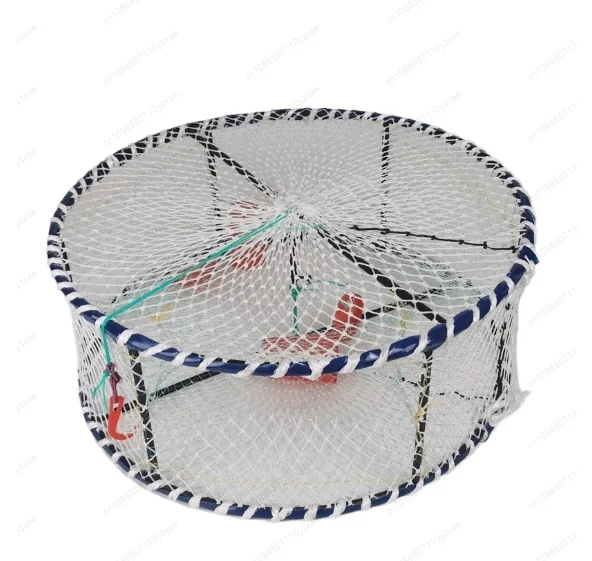 

Рыболовные снасти, круглая клетка для краба, увеличенный и вес диаметром 50*20 см и вес 2,2 кг.