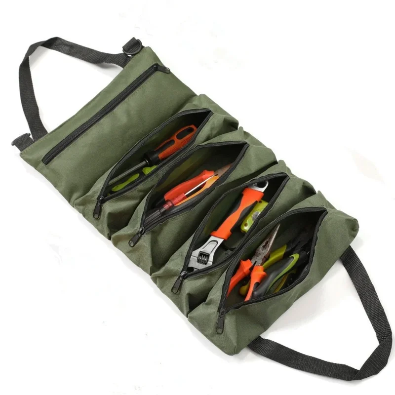sac à outils en rouleau de toile