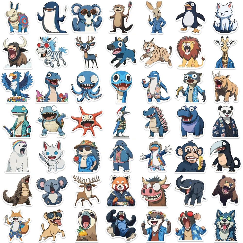 10/30/50 Stuks Cool Anime Dieren Party Cartoon Stickers Decals Voor Kinderen Speelgoed Diy Skateboard Laptop Telefoon fiets Graffiti Decals Pack